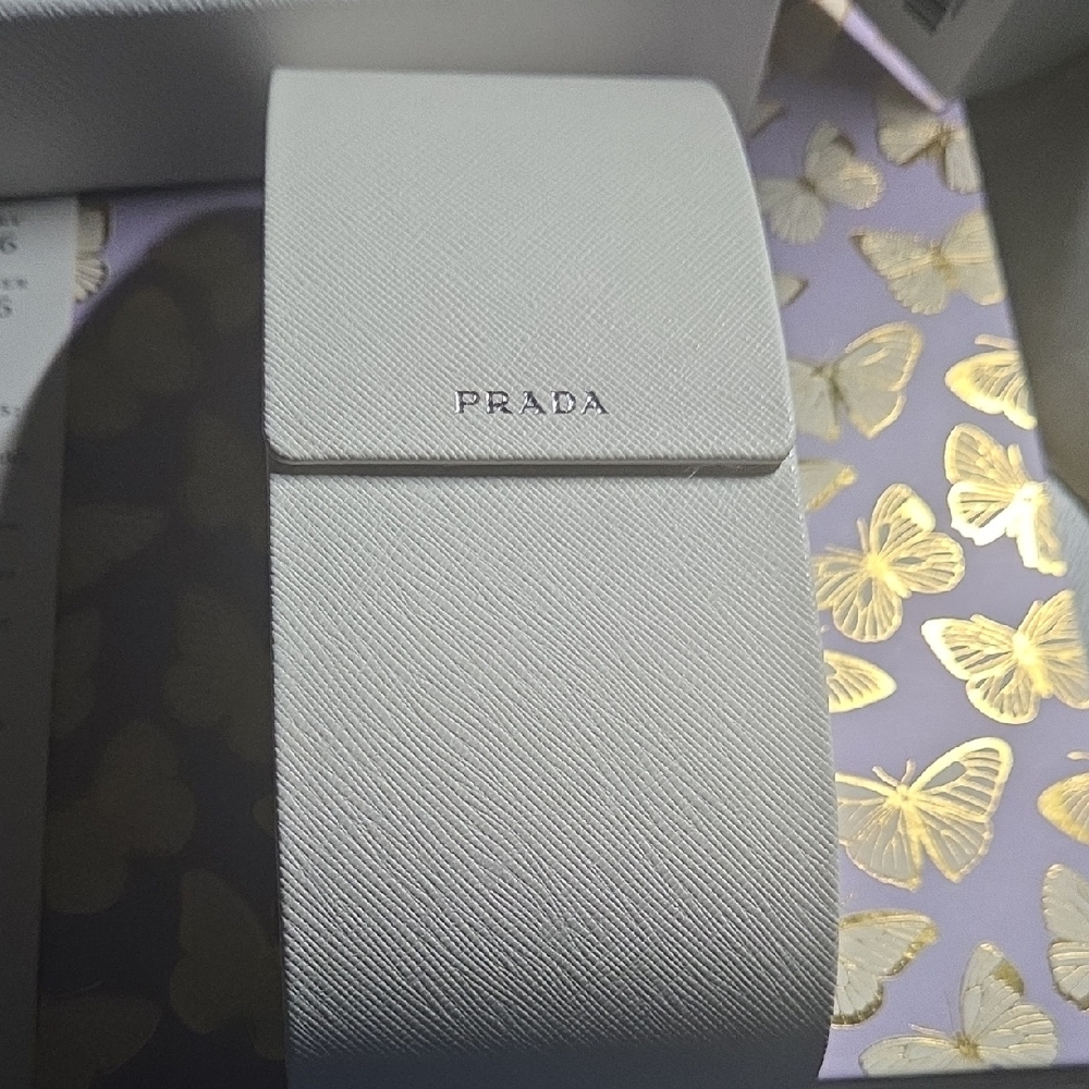 Prada Ivory Leather Accessory Case